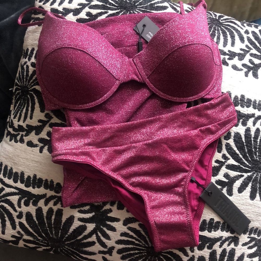 TRIANGL MACIA GRAPE SPARKLE NWT + BAG - Picture 5 of 8